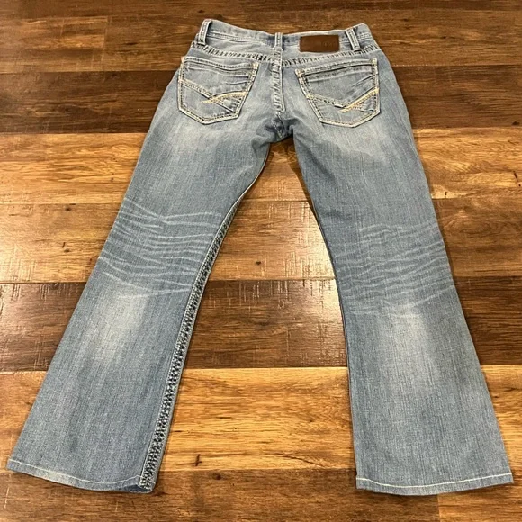 Buckle BKE Jeans Women’s 27S Blue Fulton Bootleg Bootcut Low Rise Denim  Stretch